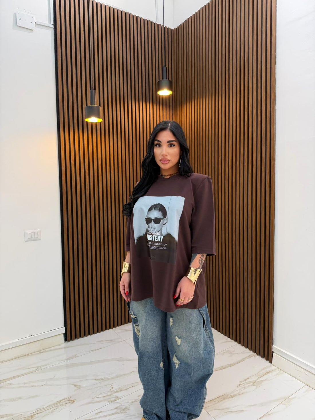 T-SHIRT MASTERY MARRONE