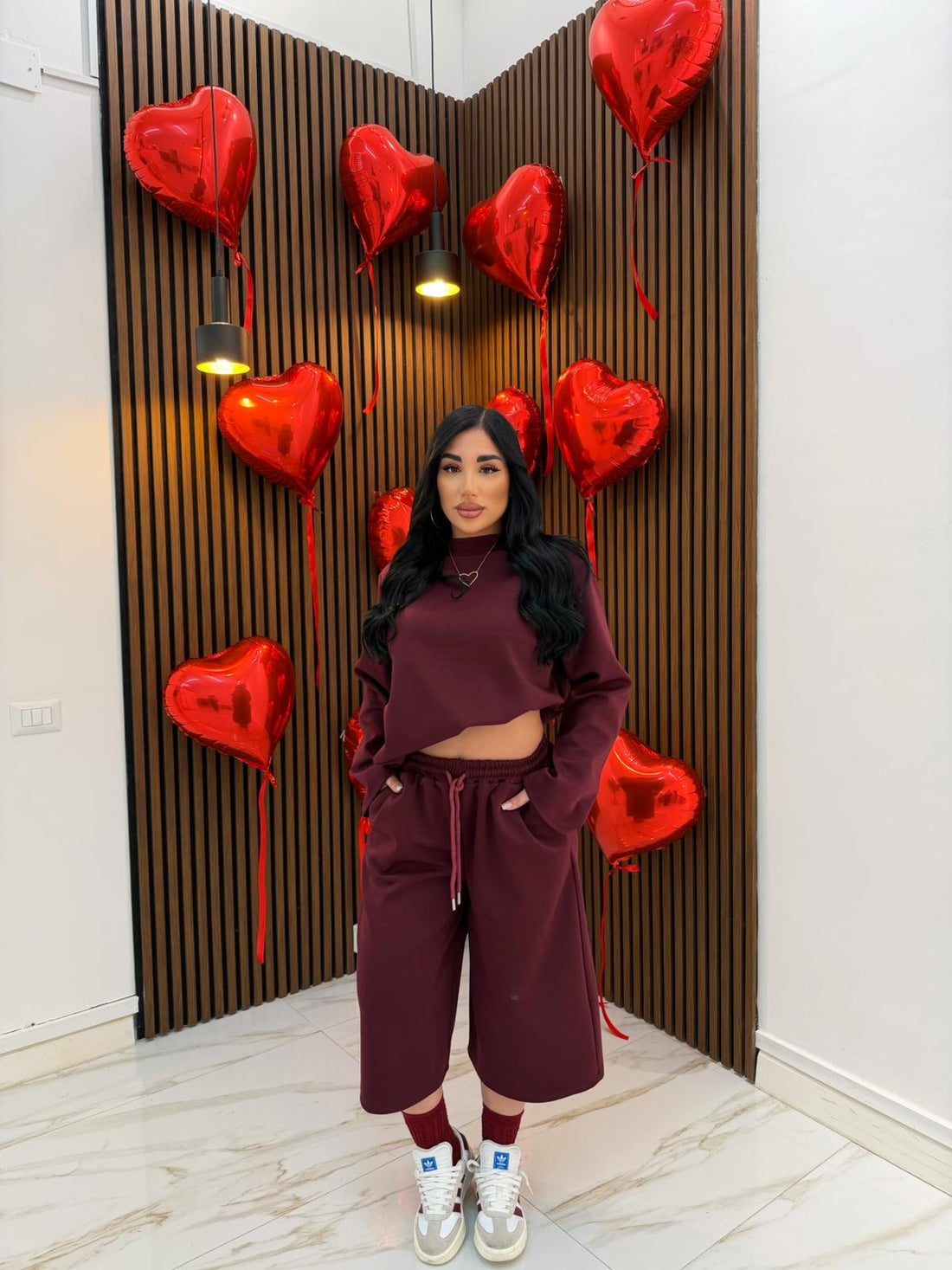 CORDINATO COMFY BORDEAUX